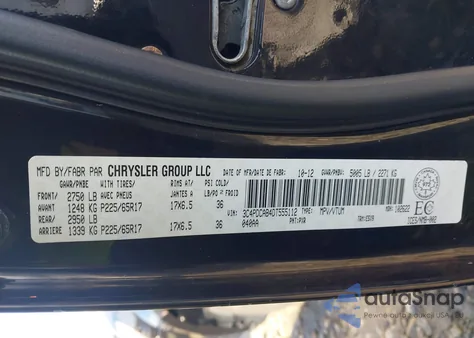 2013 Dodge Journey Cvp/Se Plus from USA, damaged, VIN 3C4PDCAB4DT555112